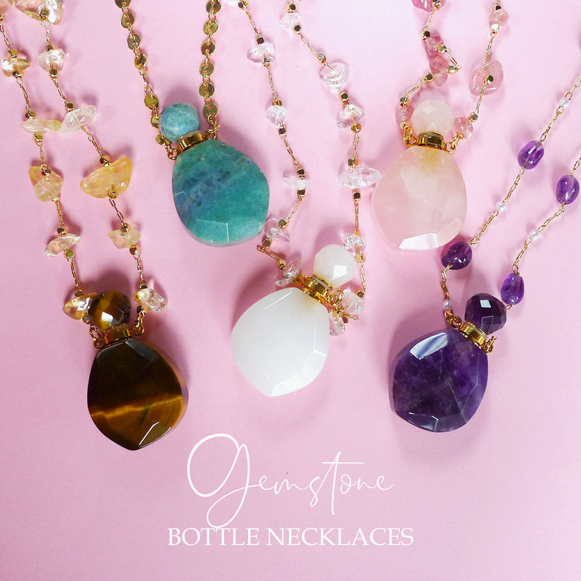 GEMSTONE DIFFUSER NECKLACE COLLECTION