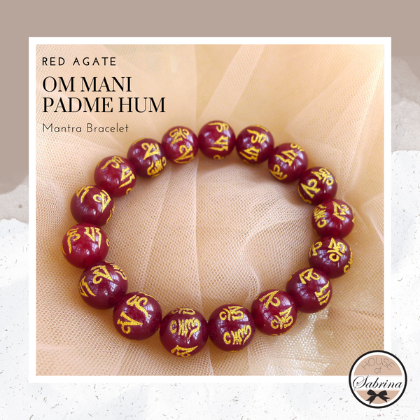 Om Mani Padme Hum Mantra Gemstone Bracelets