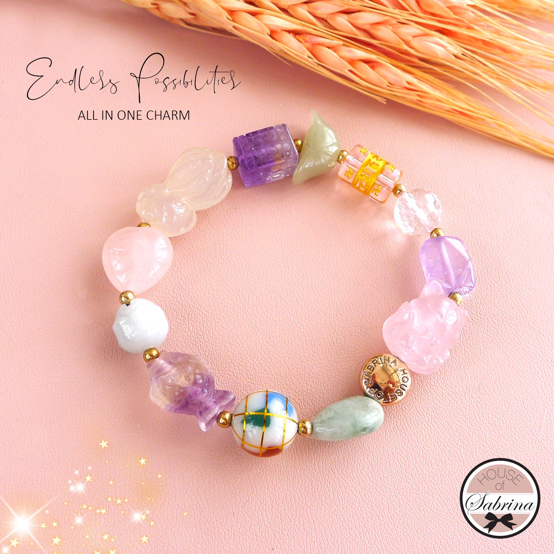 ENDLESS POSSIBILITIES ALL IN ONE GEMSTONE LUCKY CHARM