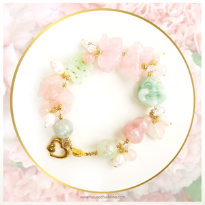 Full Bloom 15 - Love & Happiness Feng Shui Gemstone Lucky Charm Bracelet