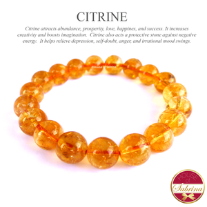 High-Grade Citrine Gemstone Bracelet