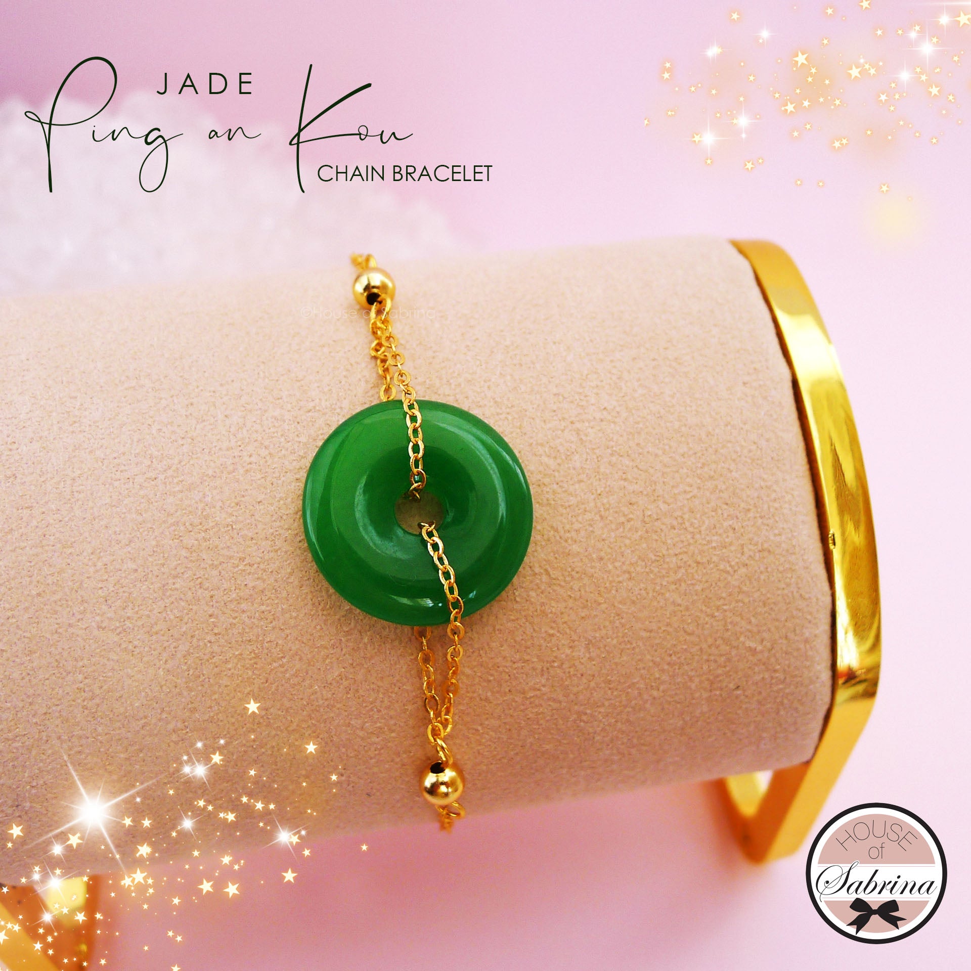 Ping An Kou Jade Chain Bracelet