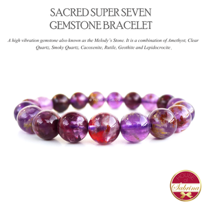 Sacred Super Seven or Melody's Stone Gemstone Bracelet